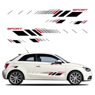 Car Door Graphics Sticker Decor Sport Racing Stripe Vinyl Decal Auto Accessories For Audi A1 8X GB 8