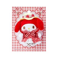 SANRIO - My Melody 日版 草莓造型 毛公仔 毛絨 公仔 心口針 胸章 襟章 扣針 美樂蒂 2023 生日紀念 (Akamero Momomero系列)