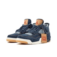 Hot sale Levi's X Air 4 retro aj4 cowboy men's shoes basketball shoes 3 colors