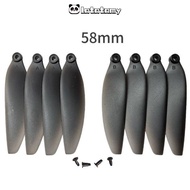 LATATPH Folding Propeller Blades, 58mm/66mm Black Remote Control Drone Parts, Universal Plastic Quad