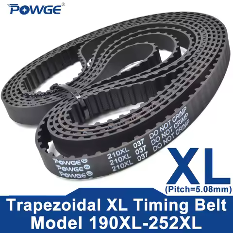 POWGE XL Timing belt 190XL to 252XL width 6-25mm 192 194 196 198 200 202 204 206 208 210 212 214 216