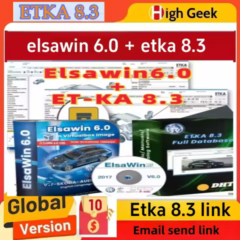 2025 elsawin 6.0 with etka 8.3 software Newest Repair Software Group Vehicles Electronic Parts Catal