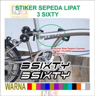 Stiker Sticker 3 Sixty Sepeda Lipat 3Sixty