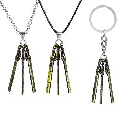 Hot Attack On Titan Eren Jaeger Sword Model Keychain Shingeki No Kyojin Pendant Necklace Finder Chav