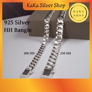 Original 925 Silver HH Bracelet Bangle For Men (200/250 HH) | Gelang Tangan HH Bangle Lelaki Perak 925