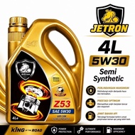 JETRON 5W30 ~ 10W40 CAR ENGINE OIL SM SEMI SYNTHETIC ~ 4L