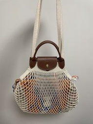 中size Longchamp 網袋包內籠
