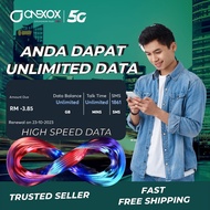 【UNLIMITED DATA 】XOX simkad ONEXOX 5G SIMCARD ONEXOX MY SISWA