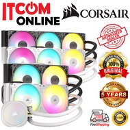 CORSAIR NAUTILUS ARGB 240mm 360mm AIO WATER COOLING BLK/WHT