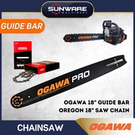 OGAWA PRO 18" Saw Chain &amp; Guide Bar Set / Papan Rantai OGAWA PRO 18" - (Original Ogawa)