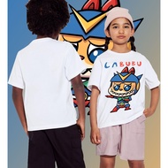 【New! Shipping Now! 】4-12 Yrs Old Cute Cotton Round Neck T Shirt Blouse Labuh Buabu Pop Mart Labubu 