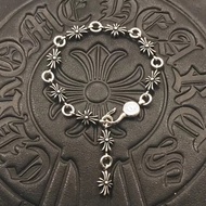 Chrome Hearts Bracelet 925 Silver Cross Retro Bracelet Horseshoe Buckle 1008