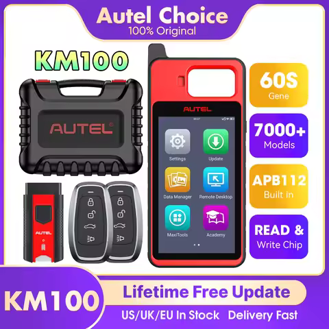 Autel KM100 KM100X Key Fob Programmer Universal Smart Key Generator Remote Immobilizer Tool Free Lif