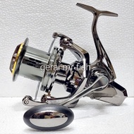 DEUKIO CC cc8000 10000 12000 surf casting fishing reel ( metal body ) ( chrome gun metal )( screw in handle)