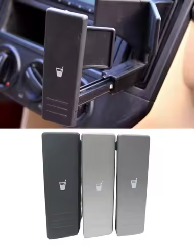 6Q0858602 Black Silver Dash Cup Holder Cover Cap Trim For VW Polo 4 9N GTI MK4 9N3 2003 2004 2005 20