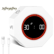 Digital Productivity Timer, Rotating Pomodoro Timer with 1-3-5-15-30-60-90 Min Countdown, for Study 