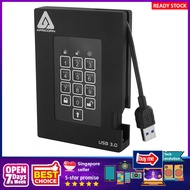 [sgstock] Apricorn Aegis Padlock Fortress FIPS 140-2 Level 2 Validated 256-bit Encrypted USB 3.0 Har