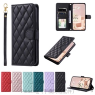 Chanel Style Diamond Flip Cover Suitable For Sharp AQUOS sense9 R9 Wish4 Phone Case Front Buckle Mag