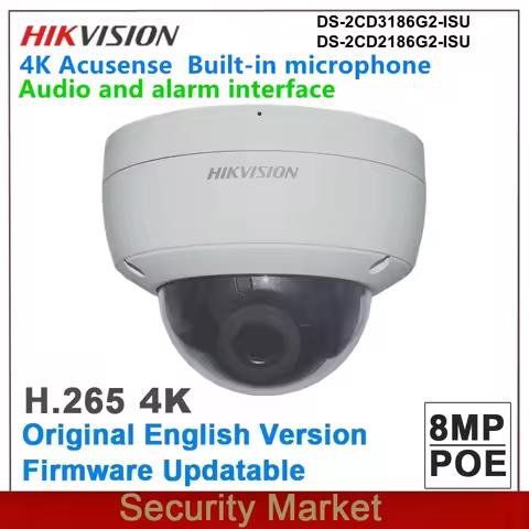 Original Hikvision DS-2CD2186G2-ISU and DS-2CD3186G2-ISU 8Mp CCTV POE IR Surveillance Security Acuse