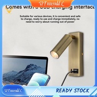 [UTnus9ddL] 3W LED Wall Lamp Embedded and Rotatable Reading Light USB Focus Light for Bedroom Bedsid