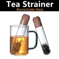 ◆Borosilicate Glass Tea Strainer◆ Fancy Filter◆Glass Tea Infuser◆Creative Pipe Glass Desig