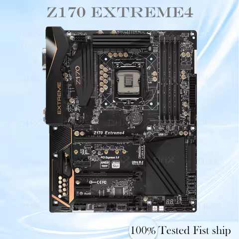 For ASRock Z170 Extreme4 Motherboard Intel Z170 LGA 115 DDR4 64GB support Core i5-6500 i7-7700K cpu 