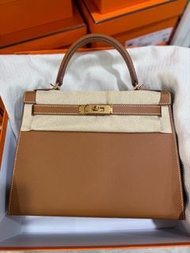 Hermes Kelly 28 gold 金金 Epsom W