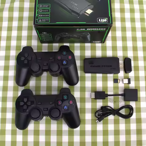 Video Game Console 2.4G Double Wireless Controller Game Stick 4K 10000 Games 64 32GB Retro Games for