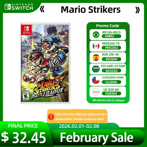 Mario Strikers Battle League Nintendo Switch Game Deals 100% Official Physical Game Card for Switch 