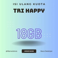 voucher paket data tri Happy 18GB / kuota internet tri