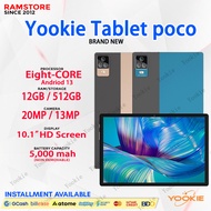 Yookie Tablet poco 12GB+512GB Android Tablet 5G 10.1 inch 2024 Newest Tablet for Kids Phablet online