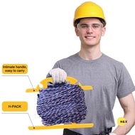 H&X 4Pcs ABS Heavy Duty Extension Cord Storage Reel, Portable , Yellow H-shape Wrap-Holds Extension 