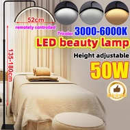 *Fast Shipping* led floor lamp adjustable brightness eye protection half moon light facial lamp tatt