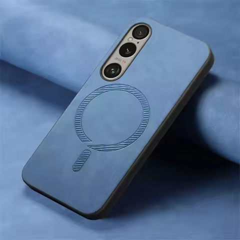 Magnetic Case For Sony Xperia 1 VI 10 5 1 V MagSafe Luxury Leather Silicone Phone Back Cover For Xpe