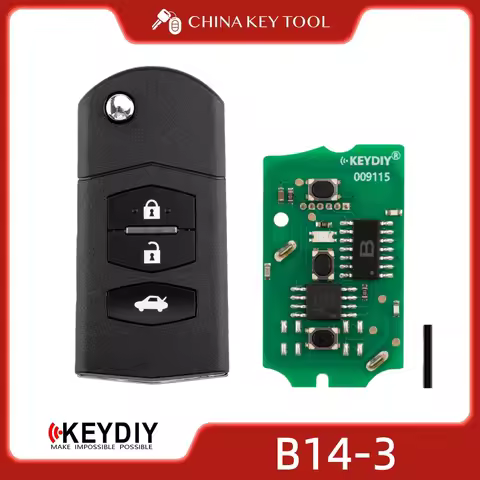 KEYDIY KD B14-3 Universal Flip Remote Key 3 Buttons Compatible with Mazda Type