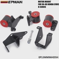 EPMAN Engine Swap Conversion Motor Mounts For 1996-2000 EK Honda Civic H22/H23 H-Series EP13MM96HD5H