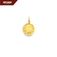 Top Cash Jewellery 916 Gold Coin Pendant Charm