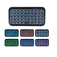 Wireless Bluetooth 3.0 Keyboard 7 Color Backlit Slim 49 Keys Lightweight Portable Handheld Rechargea