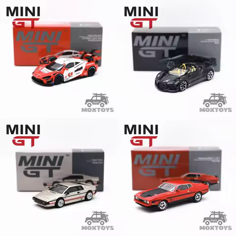 MINI GT 1:64 720S / W16 / Esprit Turbo / Mustang Mach1 1971 Diecast Model Car