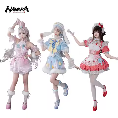 Game Naraka:Bladepoint Cute Anime Tsuchimikado Kuro Cosplay Costume Cilla and Yin Ziping Fashion Lol
