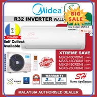 ⭐ [100% ORIGINAL] ⭐ Midea R32 Inverter Air-conditioner Xtreme Save MSXS AIRCOND 1.0HP 1.5HP 2.0HP 2.5HP