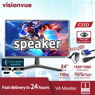Monitor PC 24 Inch With Speaker 75HZ 1080P LED Computer Monitor 24 Gaming Monitor