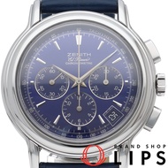 真力時 Chronomaster El Primero 腕錶 40毫米 14/01.0240.400 不鏽鋼/皮錶帶 男士腕錶 藍色 翻新 極佳狀態 [二手]