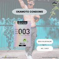 [DISCREET PACKAGING] OKAMOTO CONDOMS // 003 PLATINUM 4s // MADE IN JAPAN