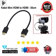 Cds Mini HDMI to HDMI Cable 4K 50cm - Camera to Monitor HDMI Cable