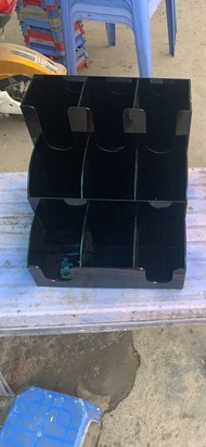 9-compartment shelf for plastic cups, paper cups, takeaway cups