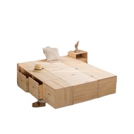 Wholesale Wooden Box Storage Box Storage Box Stool Multi-Functional Solid Wood Box Bed Tatami Box Storage Box