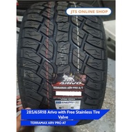 285/65R18 Arivo Terramax ARV PRO AT with Free Stainless Tire Valve