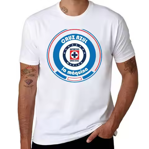 Liga MX - Team Cruz Azul T-Shirt t shirt man luxury t shirts for man pack cotton t shirt man designe