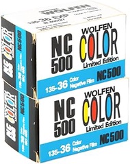 Original Wolfen (Orwo) NC500 Colour Small Film 400 ASA Double Pack 2 x 36 Shots Made in Germany